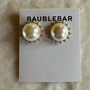 Baublebar Dee Pearl Button Stud Earrings